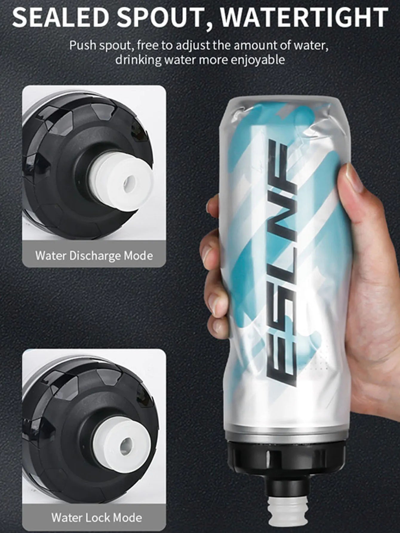 610ml Lightweight Cycling Water Bottle – Insulated MTB & Road Bike Squeeze Bottle, BPA-Free