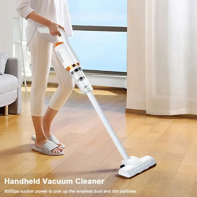8500Pa Cordless Handheld Vacuum Cleaner – 120W, 600ml Cup, USB Rechargeable