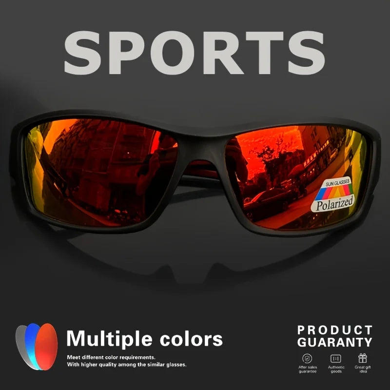 Sports Polarized Sunglasses | Camouflage Wraparound Frame UV400 for Driving & Fishing
