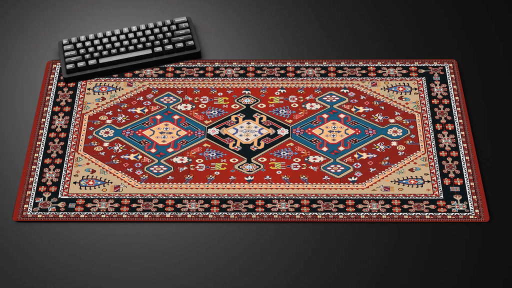 Persian Rug XXL Gaming Mouse Pad — Large Vintage-Style Desk Mat