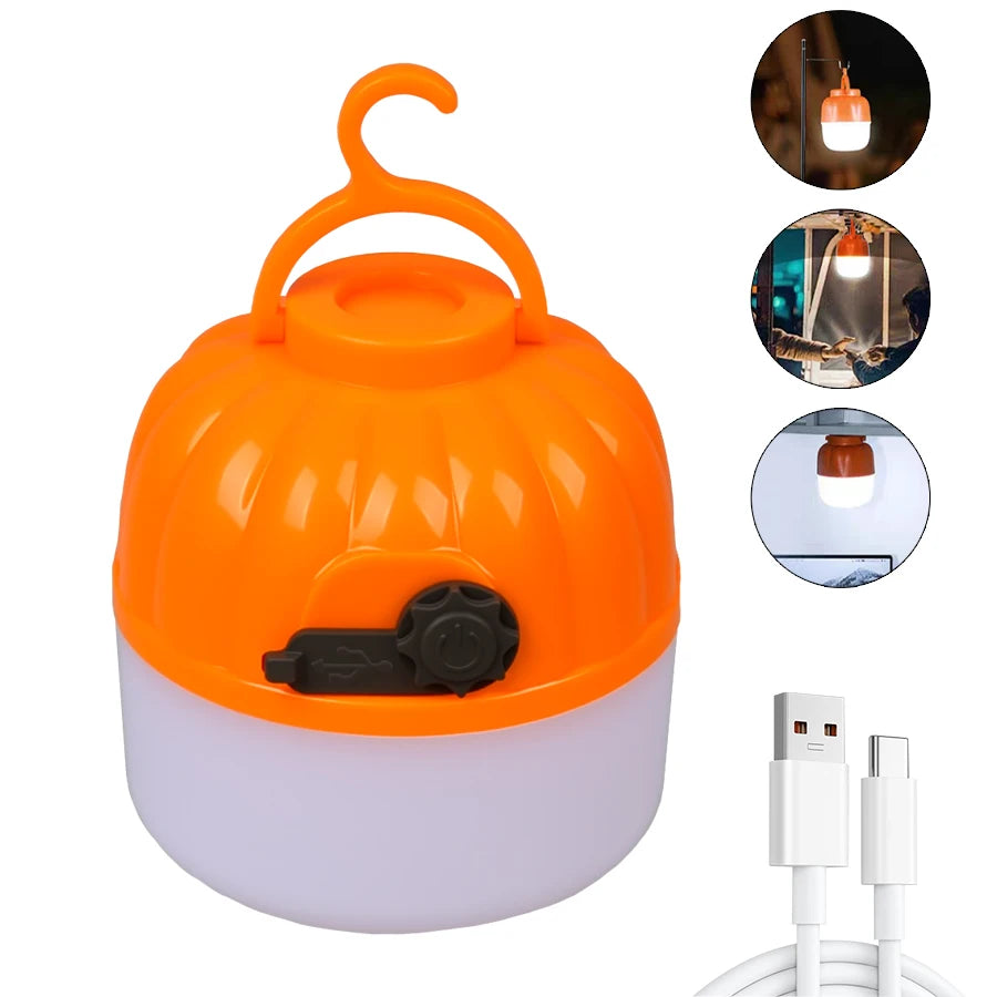 LONGRIVER LED Camping Lantern – USB Rechargeable, Power Bank, 4-Mode, 8–48hr Runtime, IPX4 Outdoor Light