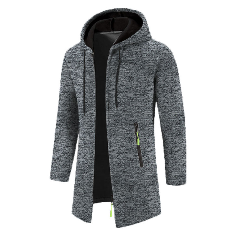 Men's Longline Zip-Up Hoodie