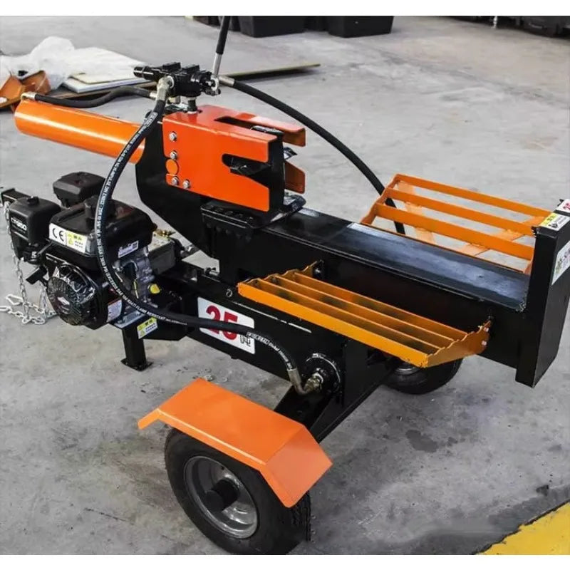25 Ton Gasoline Log Splitter – Hydraulic Firewood Processor for Farm & Home Use