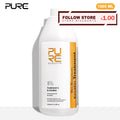 PURC 8% Keratin Smoothing Treatment Frizzy Removal Brazilian Keratin Curly Hair Care Products Salon Professional 1000ml
