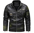 Men's Faux Leather Jacket – Slim Fit Casual Layer