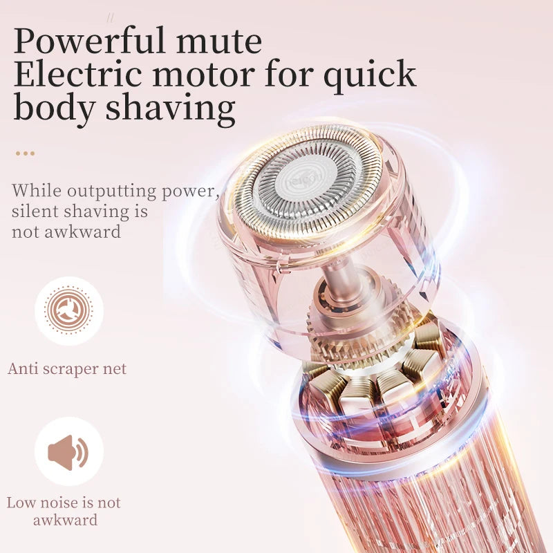 Peicon Women's Dual-Head Electric Epilator & Body Shaver – IPX7 Waterproof, USB Rechargeable