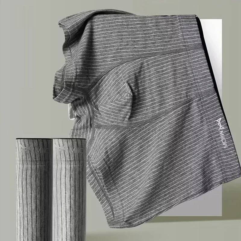 Men's Cotton Stretch Striped Boxer Briefs, 4-Pack