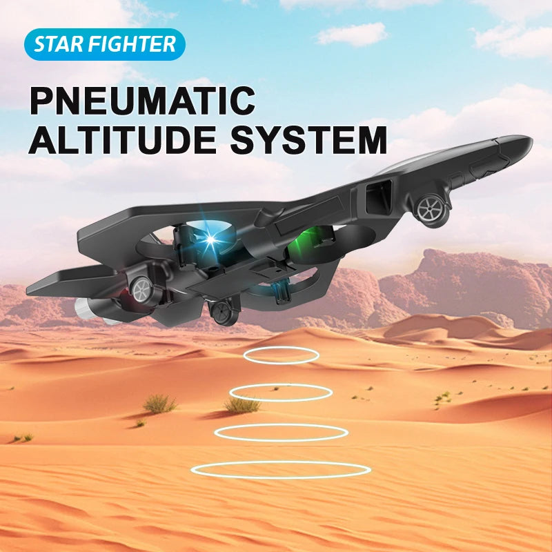 2.4G RC Stunt Foam Helicopter Jet Plane with Gyroscope & LED Light – Indoor Outdoor Toy