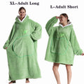 Oversized Wearable Blanket Hoodie – Plush Fleece with Sleeves, Hood & Pocket, 40 Designs