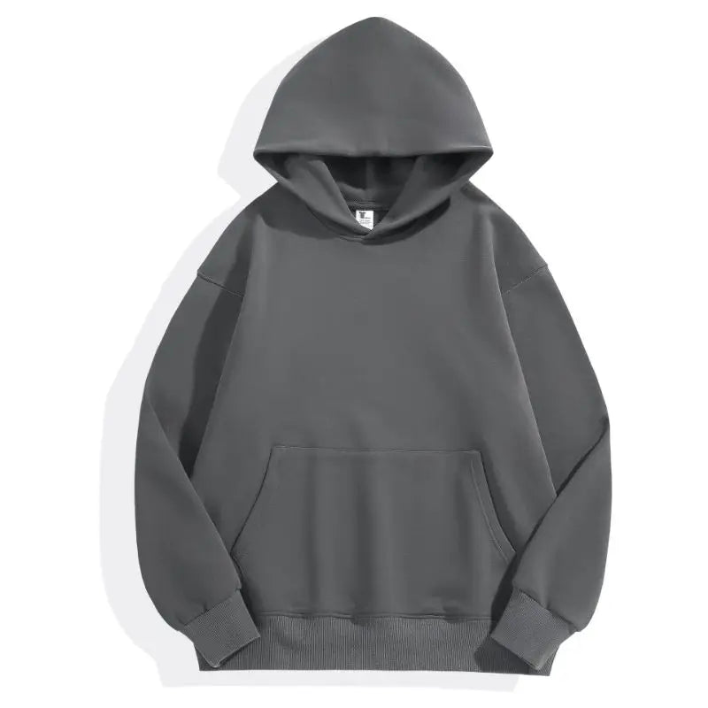 Men's Heavy Weight Polar Fleece Pullover Hoodie — 480gsm Thick Cotton Sweatshirt