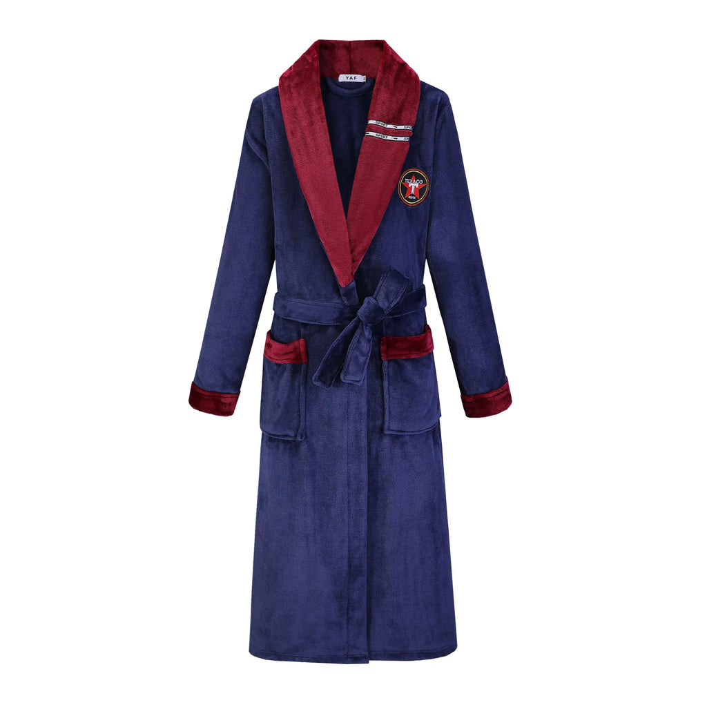 Men's Thick Warm Terry Fleece Bathrobe | Long Couples Dressing Gown