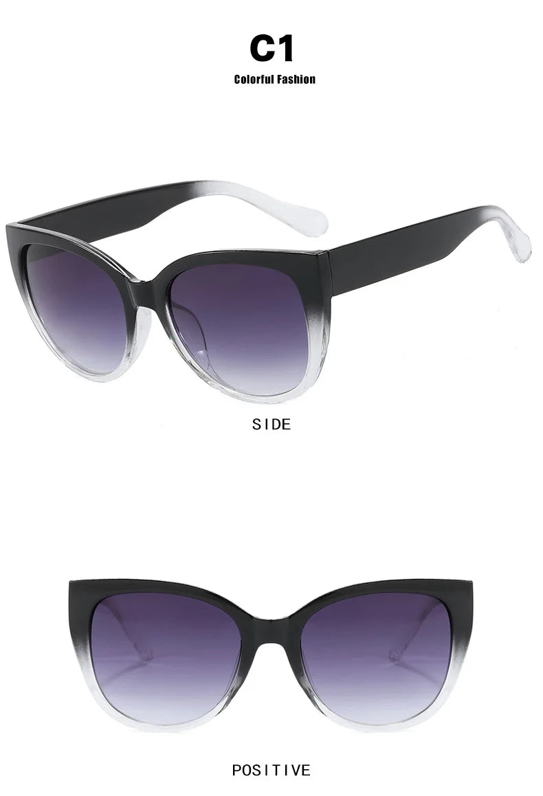 Women's Fashion Cat Eye Sunglasses | Gradient Color UV400 Designer Shades