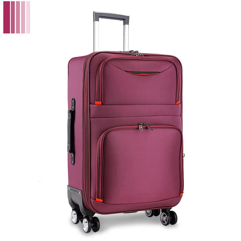 Women's Oxford Luggage Set — Large Capacity, 20"-28"