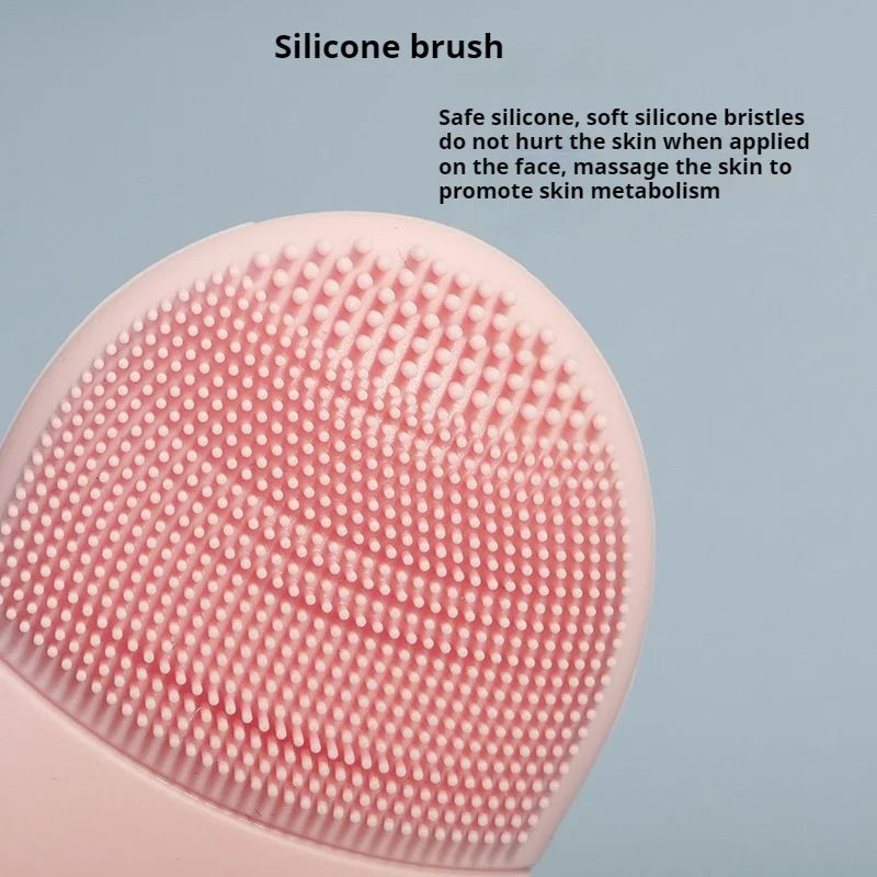 Double-Sided Silicone Facial Cleansing Brush – Manual Deep Pore Cleanser & Gentle Exfoliator
