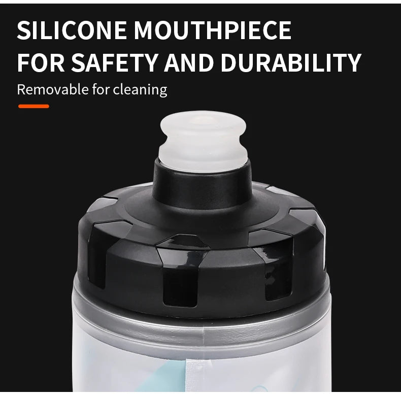 610ml Lightweight Cycling Water Bottle – Insulated MTB & Road Bike Squeeze Bottle, BPA-Free