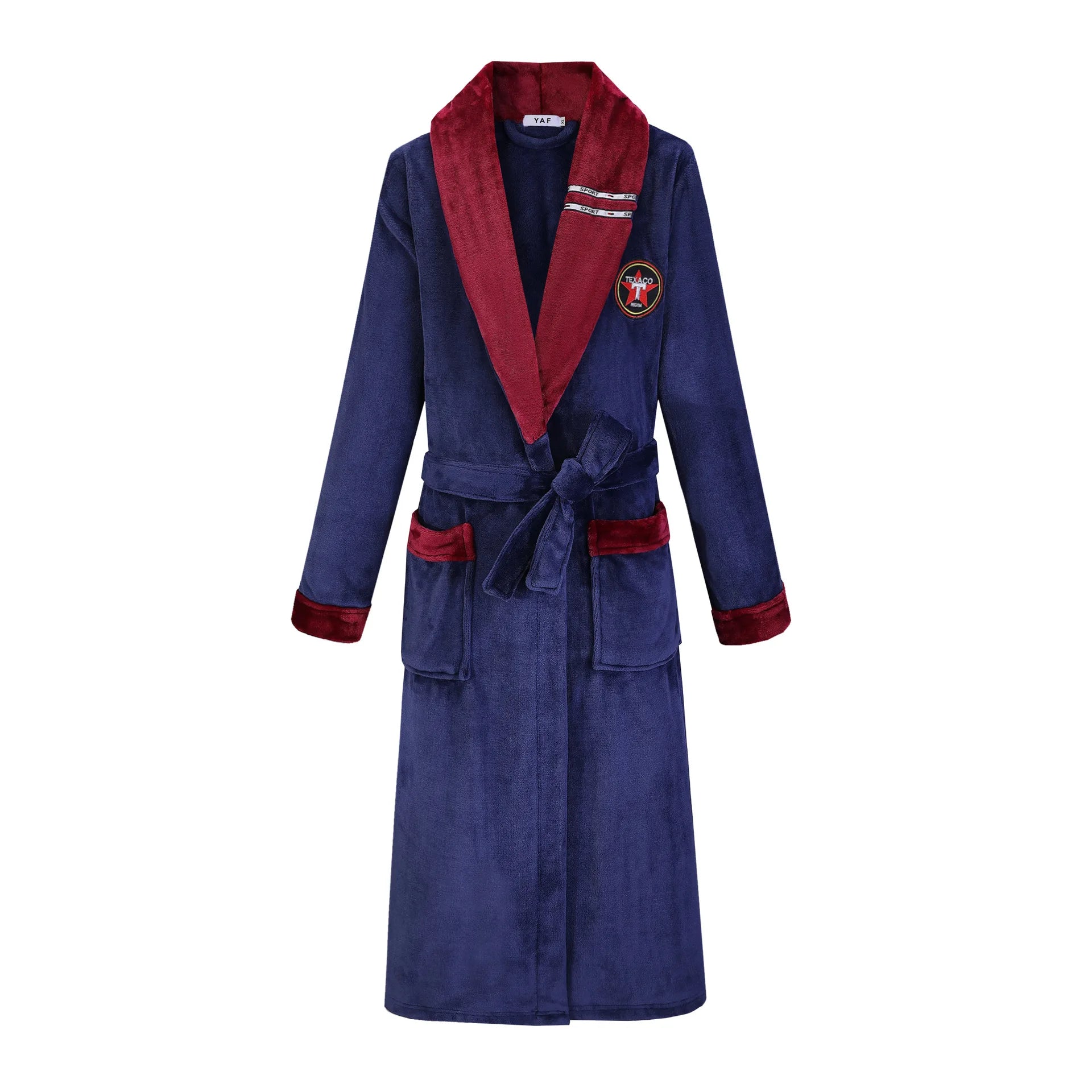Men's Thick Warm Terry Fleece Bathrobe | Long Couples Dressing Gown