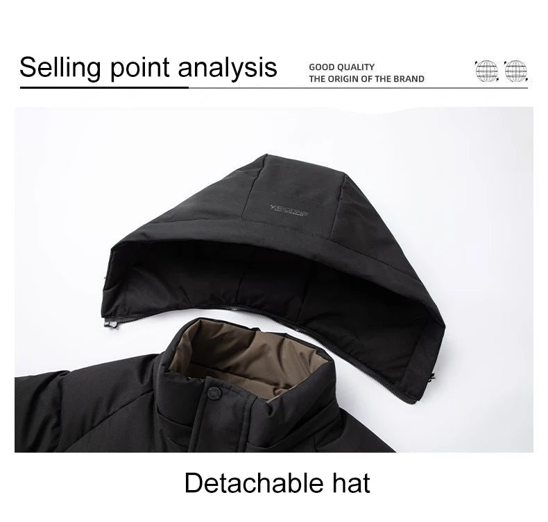 Men's Graphene Windproof Hooded Jacket — Lightweight Technical Outer Shell