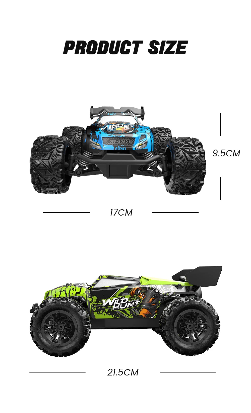 1:20 Scale 4WD RTR RC Monster Truck – High Speed Off-Road Climbing Drift Remote Control for Kids