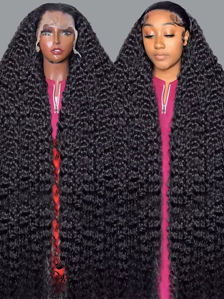 40–46 Inch Deep Wave 360 Full Lace Wig | 200% Remy 13x4 13x6 HD Lace Human Hair for Black Women