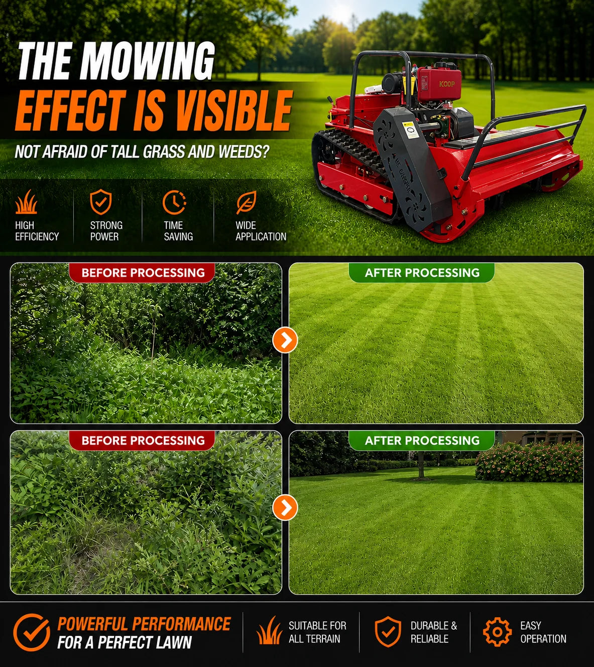 Self-Propelled Flail Mower – Heavy Duty Grass & Vegetation Shredder