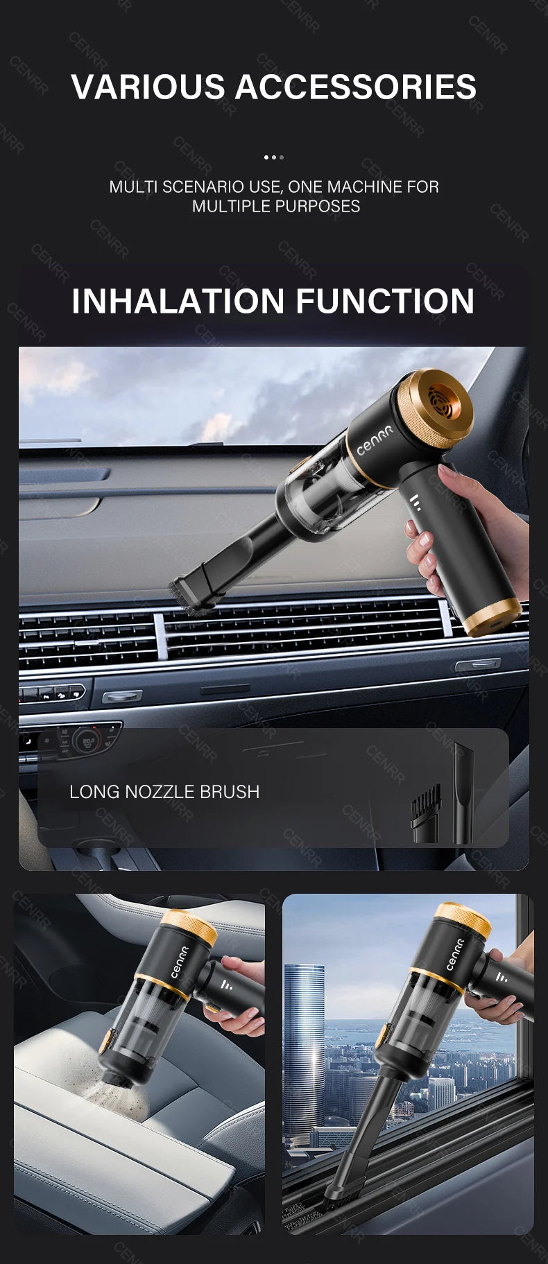 Cordless Car Vacuum & Blower – MAX Black & PRO Silver