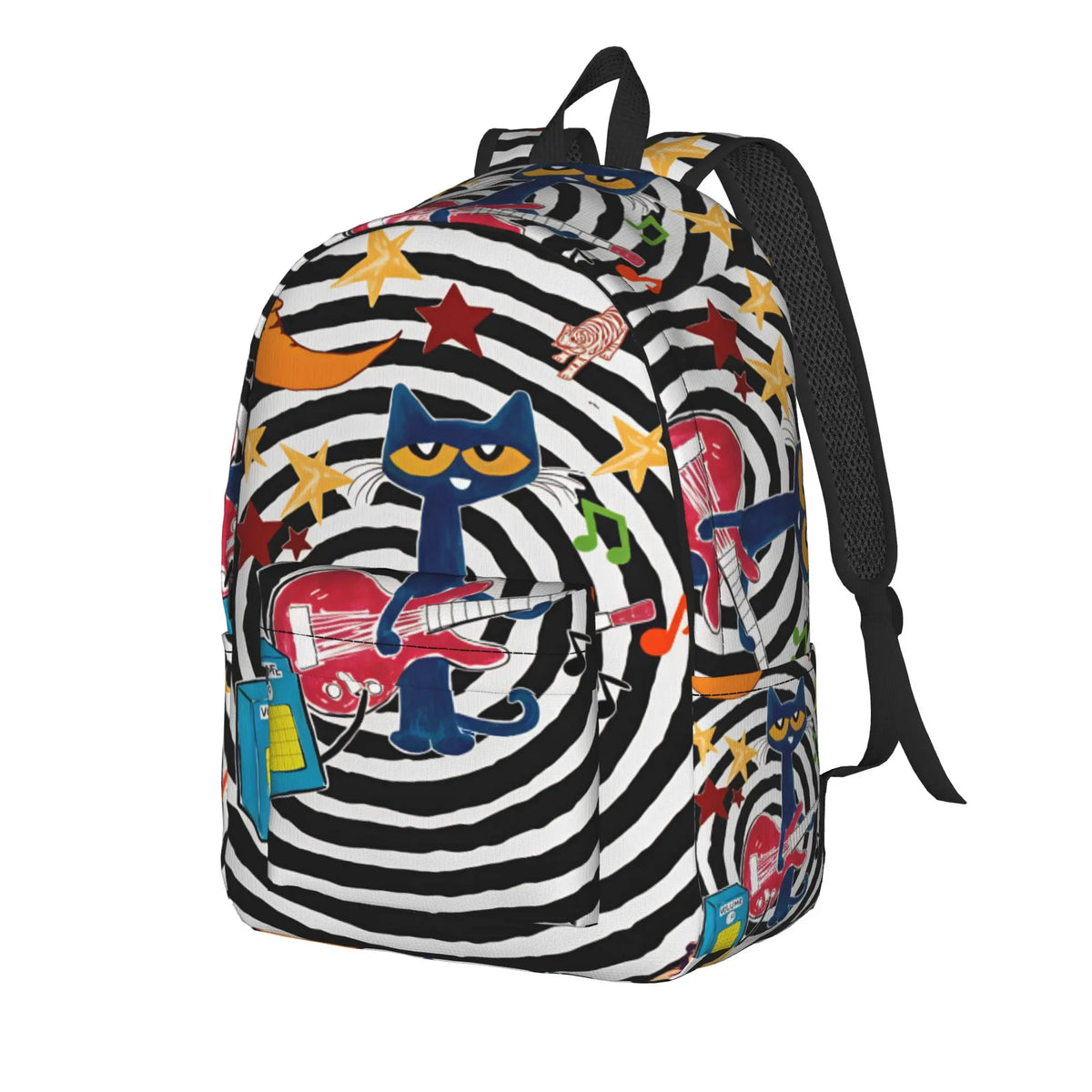 Pete the Cat Backpack – Stars Comic School Bag