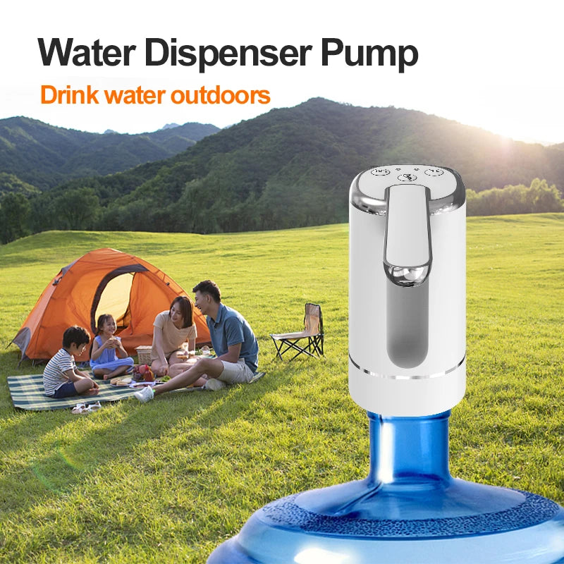 Mini Portable USB Water Dispenser Pump — Foldable Electric Bottle Pump for Home
