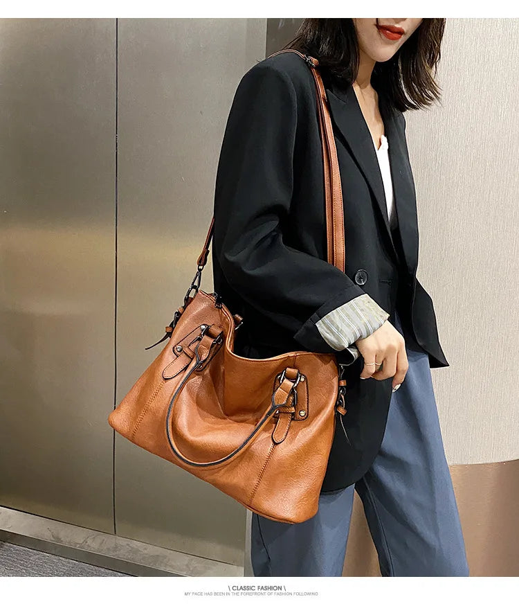 Vintage Patent Leather Pillow Shoulder Bag – Luxury Hobo Crossbody Handbag for Women
