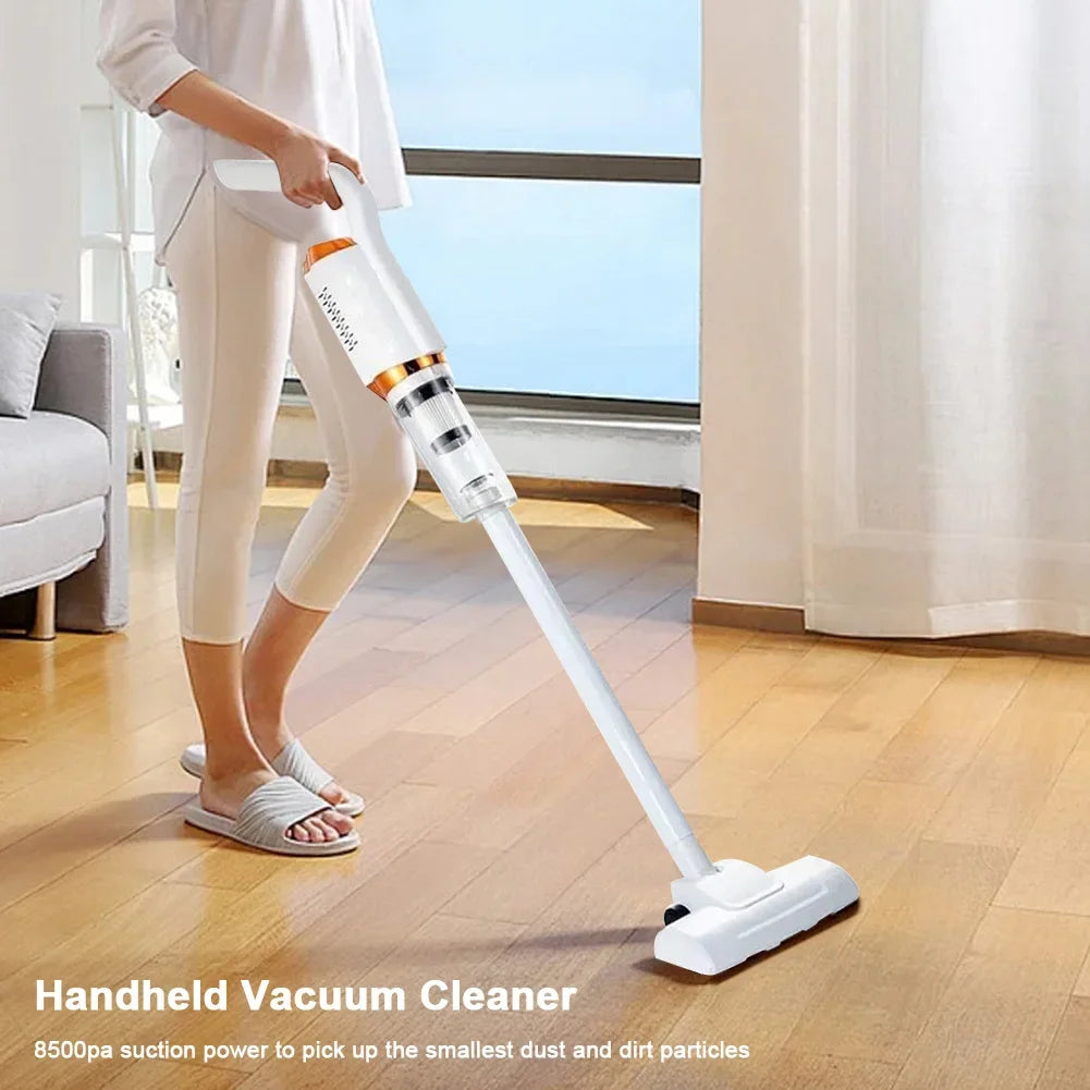 2-in-1 Cordless Handheld Vacuum & Floor Sweeper – 8500Pa, 120W, USB Rechargeable
