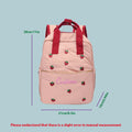 Custom Embroidered Heart Quilted Backpack – Personalized Cartoon Casual Bag