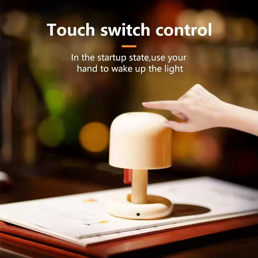 Sunset Night Light – Mini Mushroom-Style Table Lamp