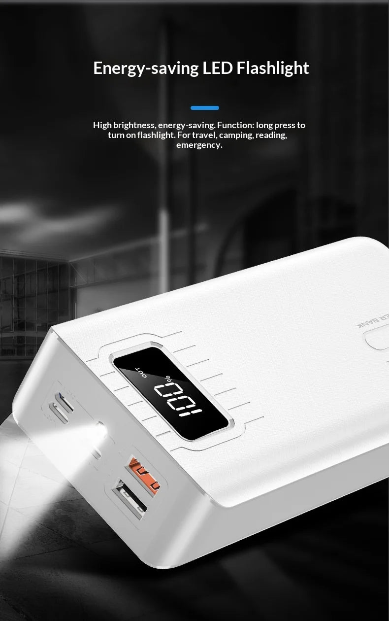 30000mAh Power Bank — High-Capacity Portable Charger for Phones & Tablets