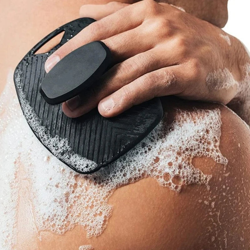 Soft Silicone Handheld Body Scrubber – Gentle Exfoliating Shower Cleansing Brush
