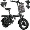 550W Folding Electric Bike — 48V 25MPH 35-Mile Range