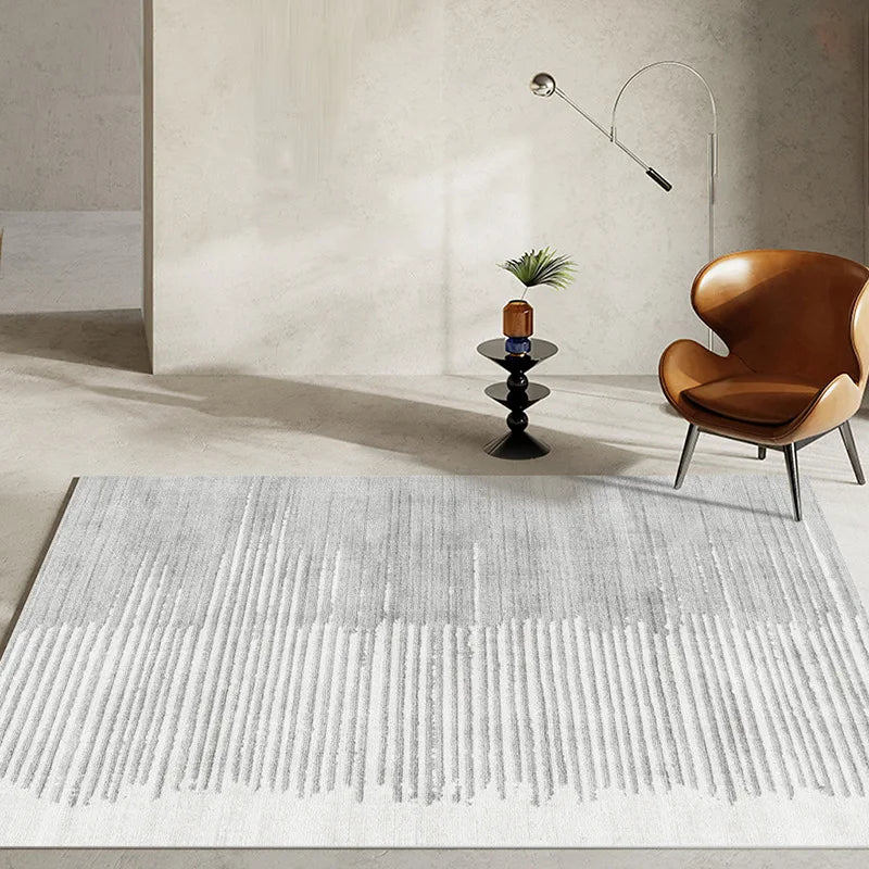 Modern Nordic Soft Lounge Rug – Washable Anti-Slip Large Area Carpet for Living Room & Bedroom, 24 Colors & 10 Sizes