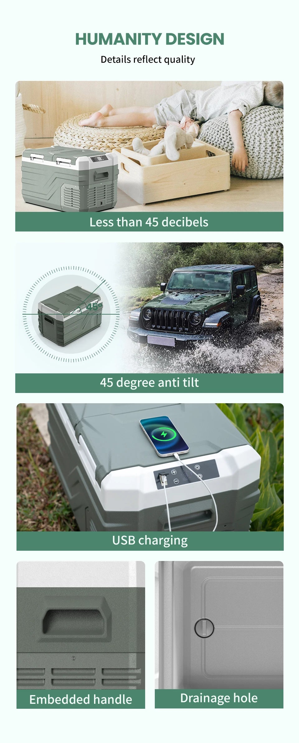 Alpicool NLS Car Refrigerator — 20L 30L 40L Portable Compressor Mini Fridge Freezer 12/24V DC & 100-240V AC for Camping