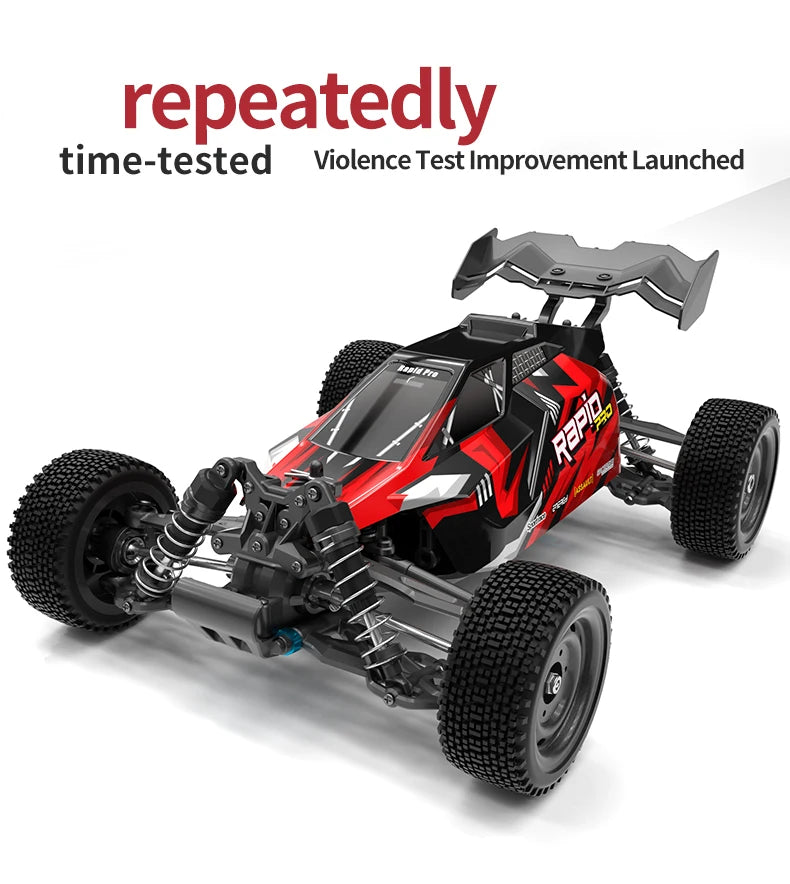 16103 PRO 1:16 Scale 4WD Brushless RC Car – 70KM/H Off-Road Climbing Truck with LED Lights