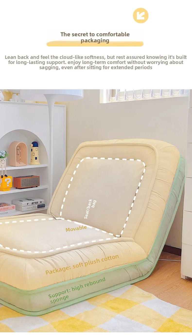 Folding Tatami Floor Sofa with Foam Cushioning