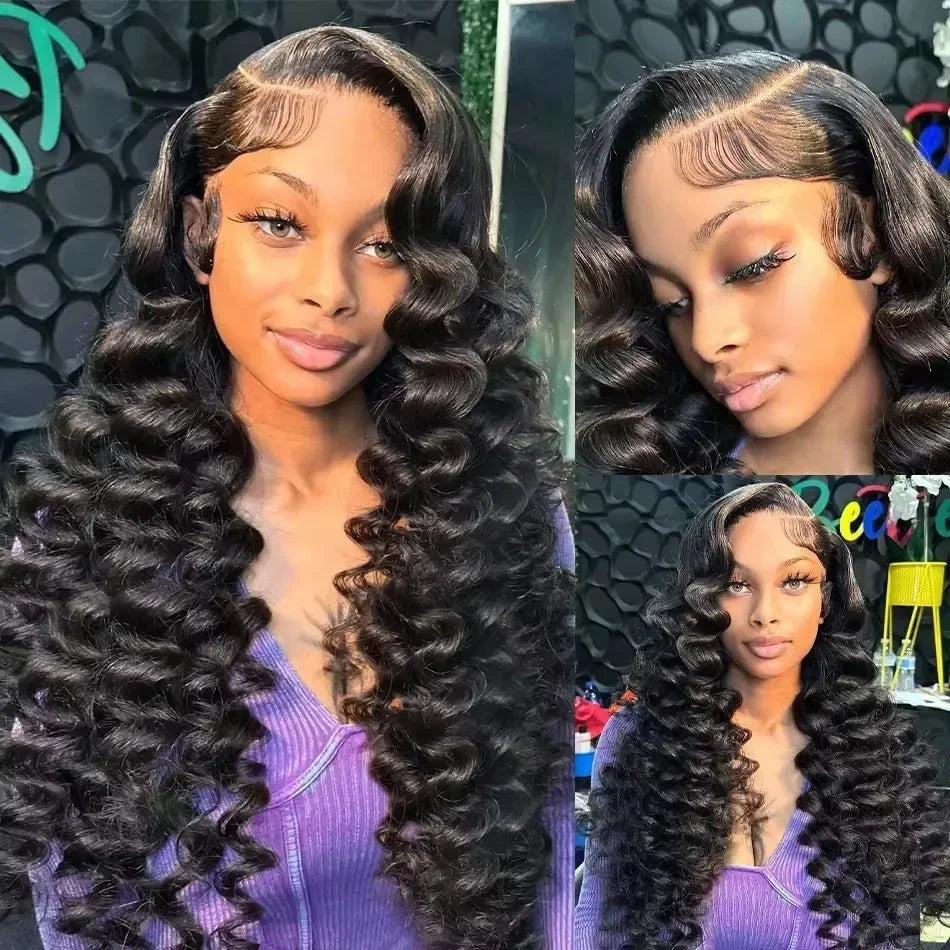 30–40 Inch Loose Deep Wave Lace Front Wig | 13x4 13x6 5x5 HD Lace 250 Density Brazilian Human Hair
