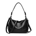 VANDERWAH Genuine Leather Two-Layer Flap Shoulder Bag – Luxury Crossbody Messenger Handbag for Women
