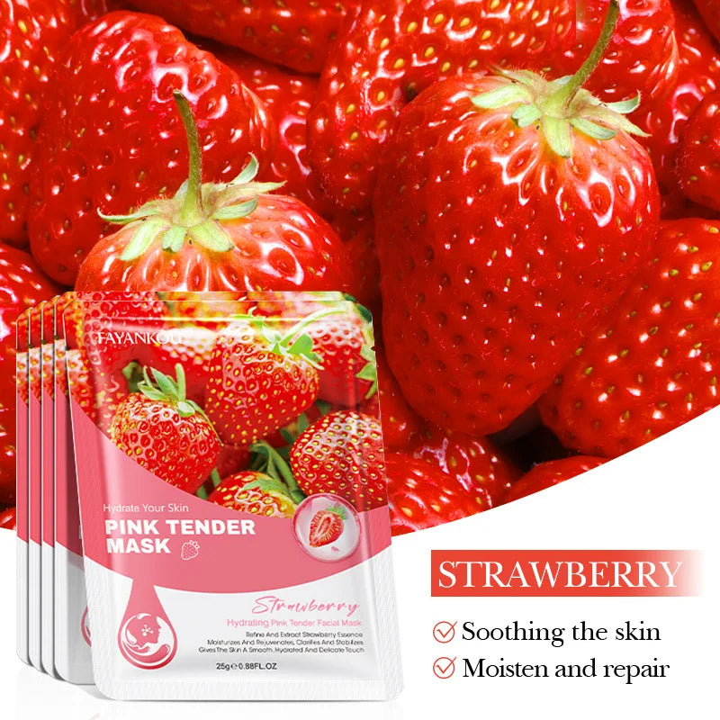 Fruit Facial Sheet Masks — Moisturizing 10 Pack