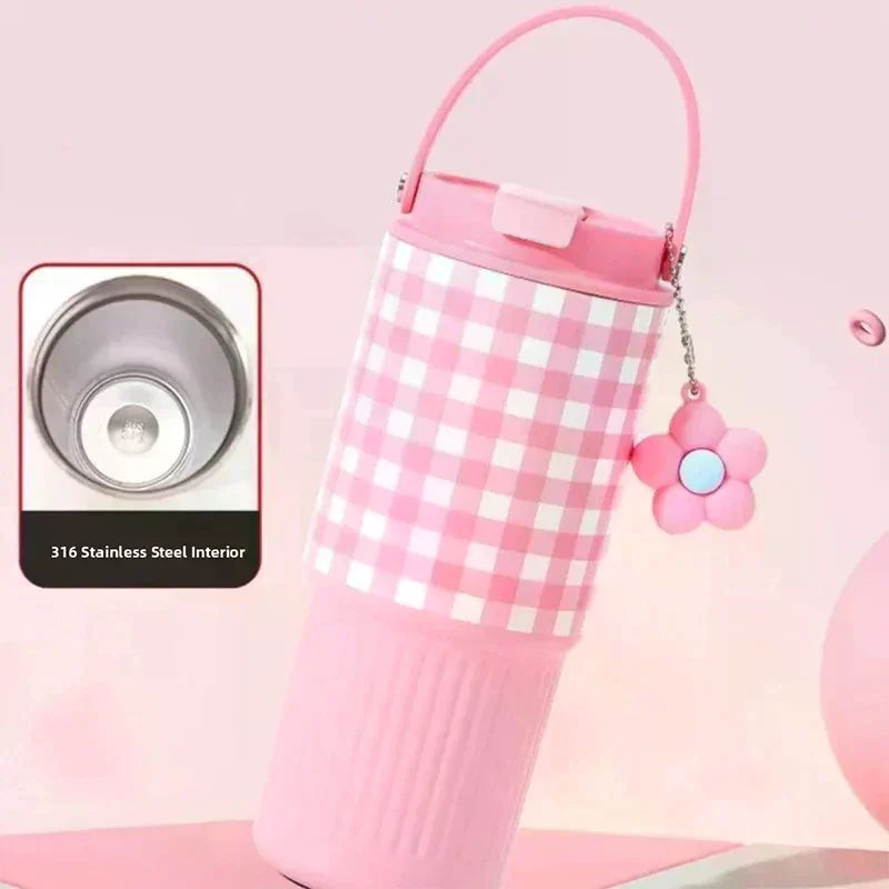 750ml 316 SS Vacuum Thermos Tumbler – Hot & Cold, Leakproof, Car Cup Holder Fit, Gift for Women, 6 Colors