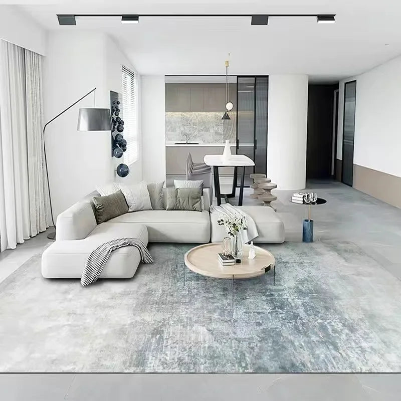 Nordic Geometric Large Area Rug – Washable Non-Slip Carpet for Living Room & Bedroom