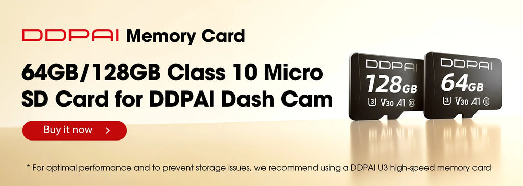 DDPAI N1 Dual Dash Cam – 1296P Front & Rear NightVIS Car DVR with App Control