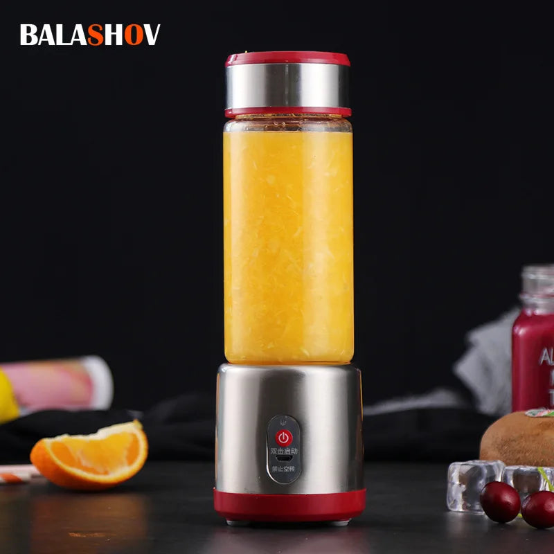Multifunction Portable USB Rechargeable Blender – Electric Fruit Mixer, Orange Juicer & Milkshake Maker
