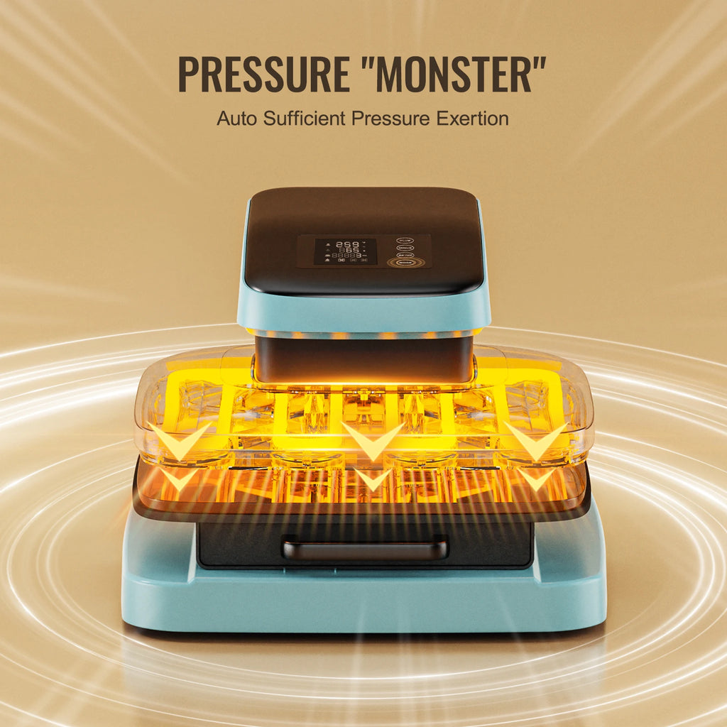 SucceBuy Auto Heat Press Machine 15x15in — Auto Release, Fast Even Heating, Sublimation T-Shirt Press
