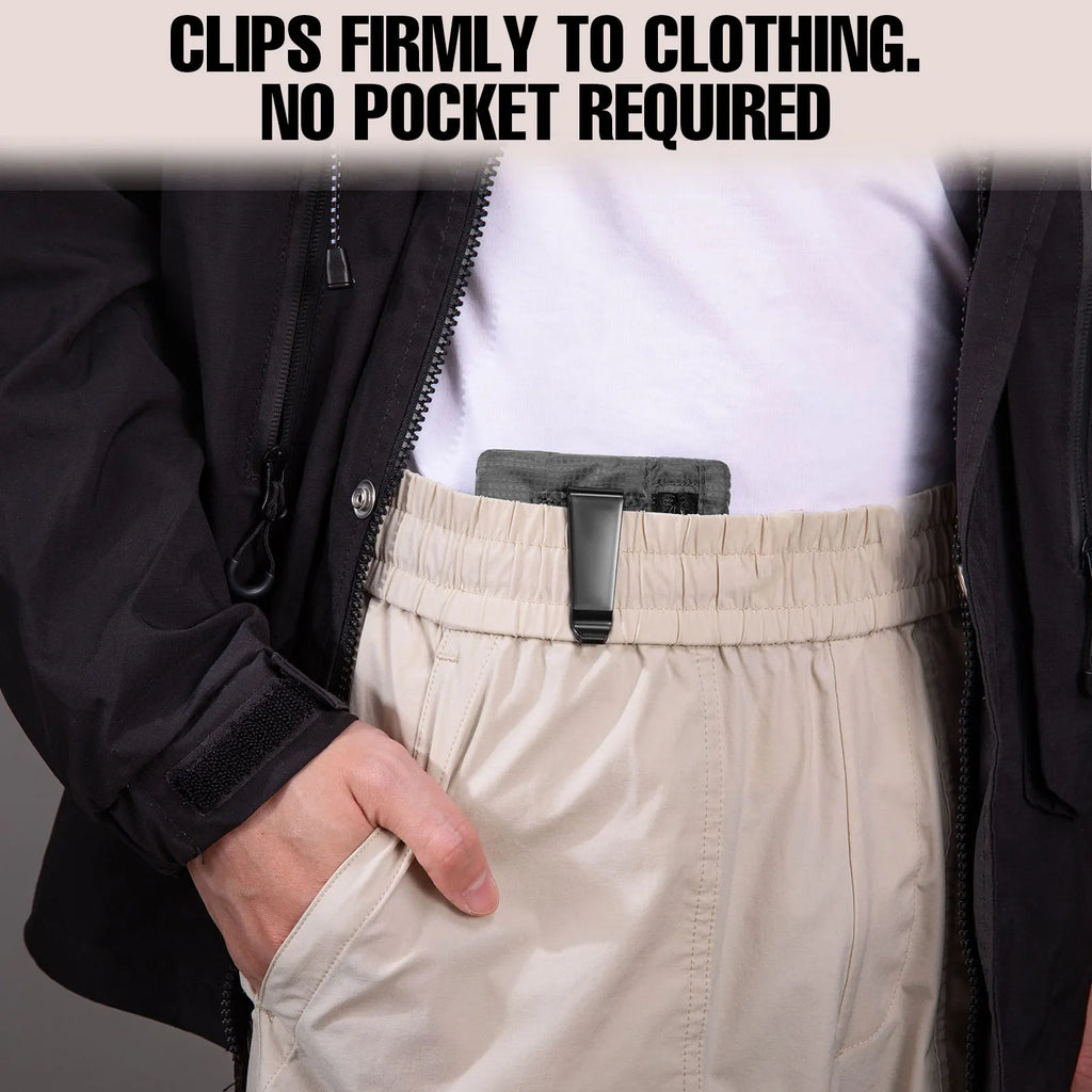 RFID Blocking Hidden Money Belt – Large Travel Pouch for Cards, Cash & Passport