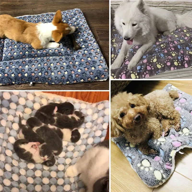 Flannel Pet Sleeping Mat – Soft Dog & Cat Bed Cushion, Puppy Sofa Mattress, Small to Large Dogs