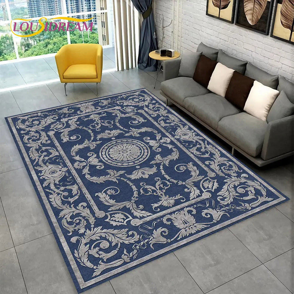 Turkish Persian Bohemian Area Rug – Non-Slip Large Carpet for Living Room & Bedroom