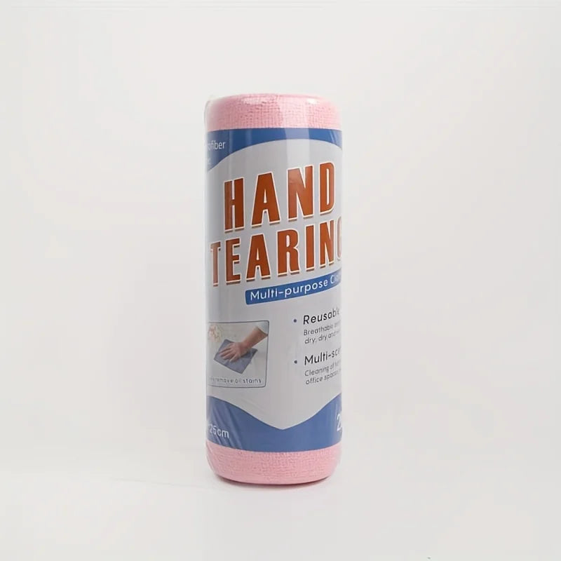 Clean Every Surface. Reuse Every Time. — Reusable Microfiber Cleaning Cloths | 20 Cloths Per Roll, Multi-Sided, Kitchen Towels, 3 Colors